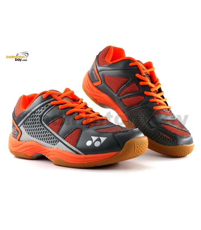 Yonex All England 15 Orange Grey Badminton Shoes In-Court With Tru Cushion Technology